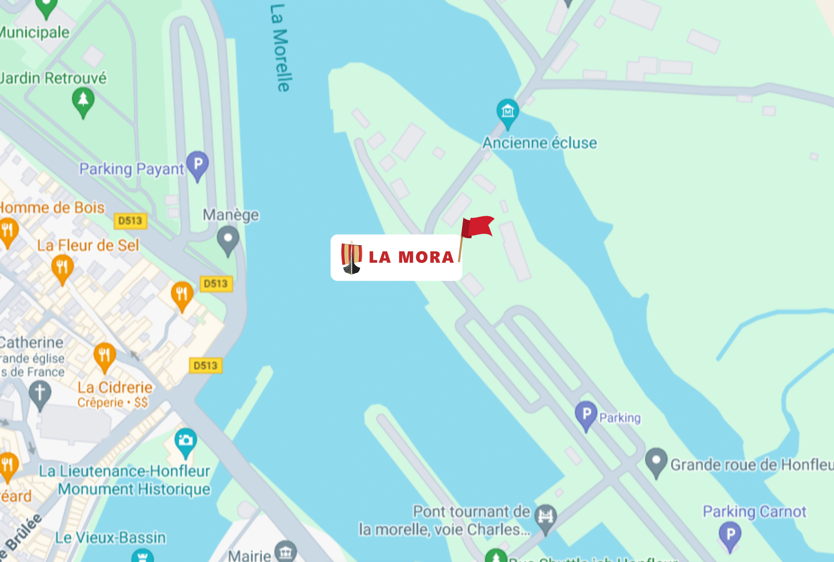 carte lieu la mora google map